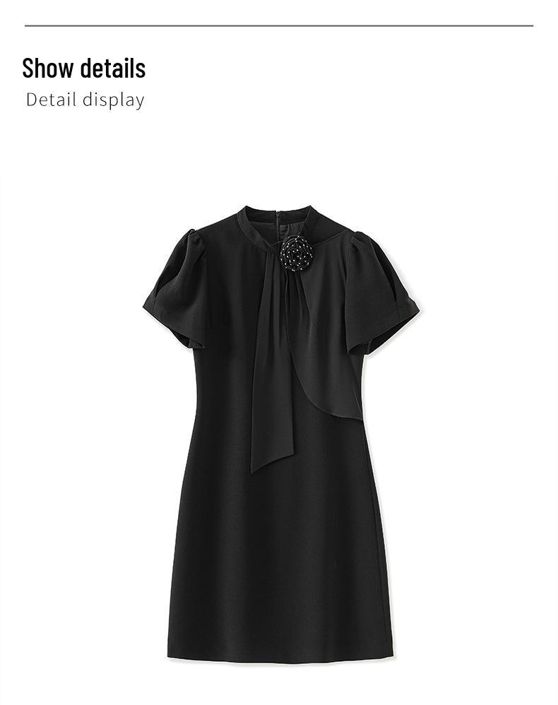 Elegantes High-End Perlen 3D Blumenband Abendkleid, Südol-Mode-Stil