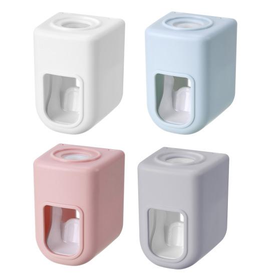 Wall Mounted Toothpaste Dispenser Adhesive Toothpaste Holder No Drilling Automatic Toothpaste Squeezer for Kids And Adults Bathroom