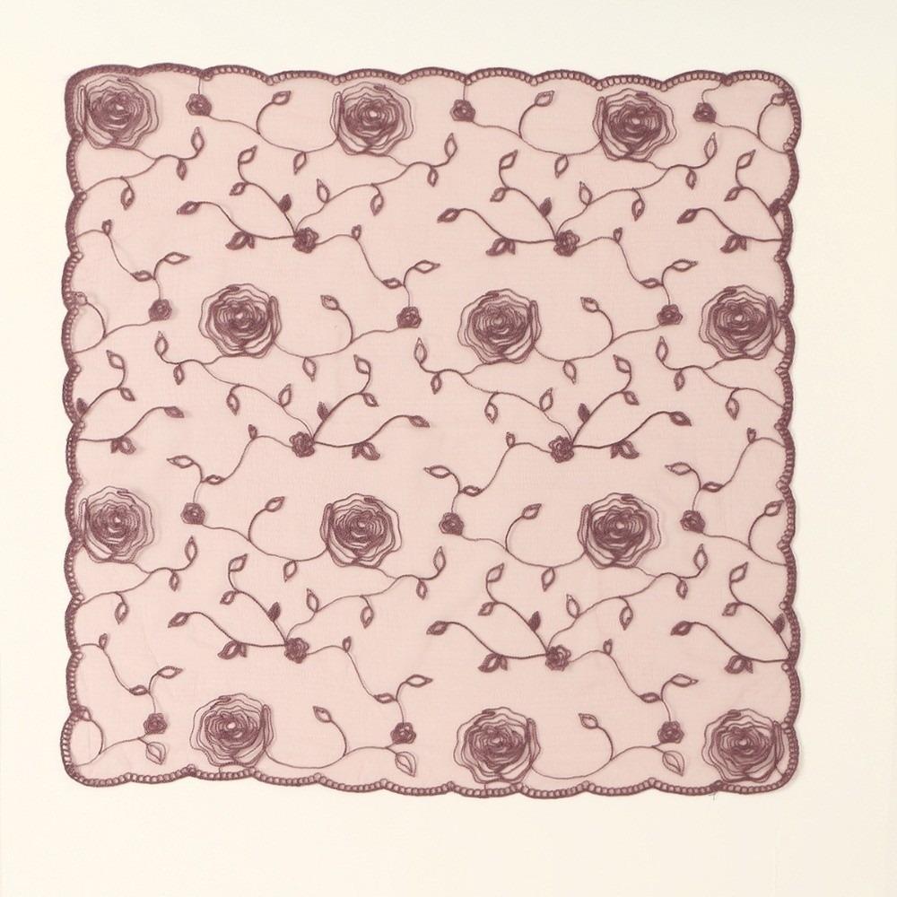 Hollow Out Embroidery Church Head Scarf Elegant Catholic Bride Scarf Lace Mantilla Scarf  for Women