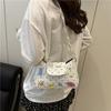 Casual polka dot beautiful new versatile commuter cute shoulder messenger bag women's bag