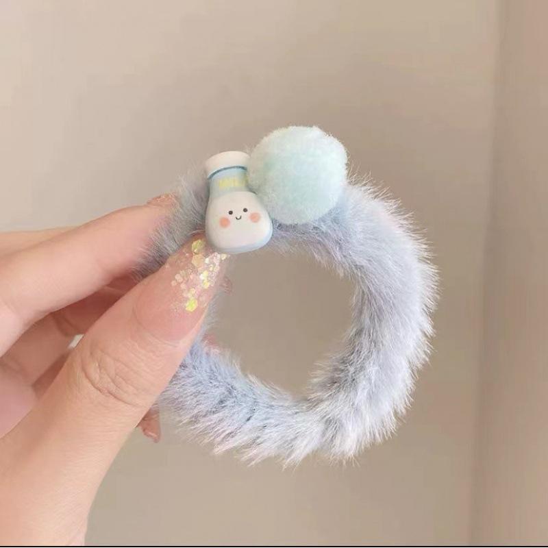 Cat Ears Plush Elastic Hair Bands Cute Hair Rope Ties Girls Barrettes Children Kawaii Headwear Headwear Kids Hair Accessorie