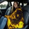 Vibrant Neon Pikachu Flannel Blanket Soft Warm Fleece Throw For Home Decor Sofa Bed Cover Travel Camping Shawl Pokémon Fans Gift