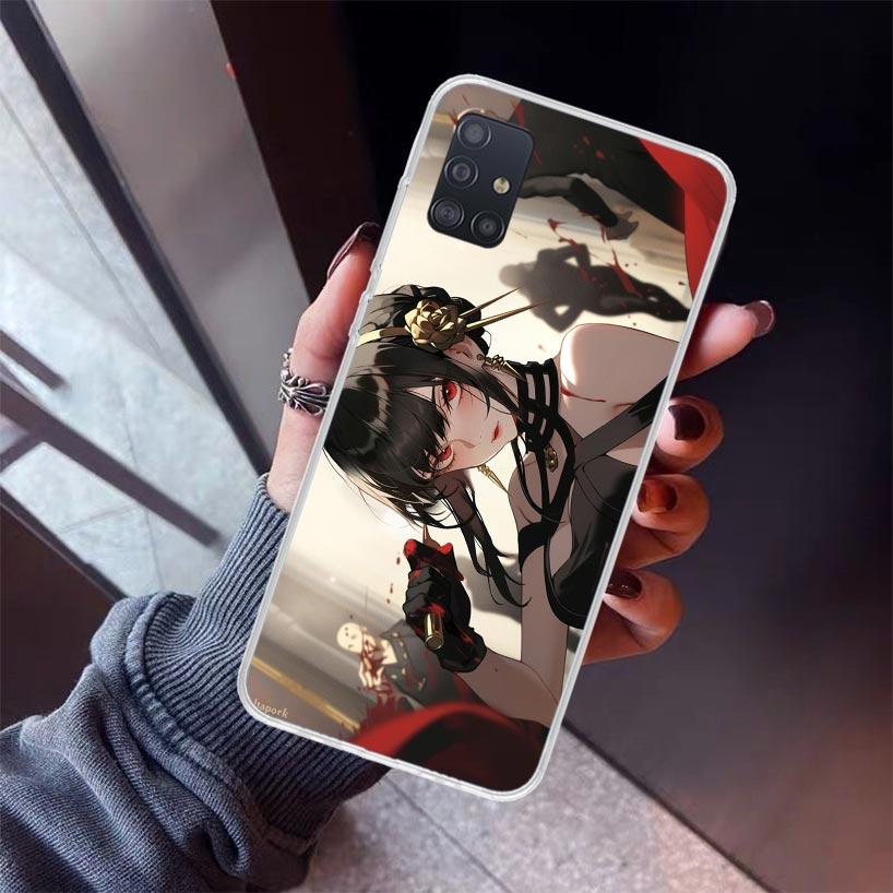 S-Spy Family Yor F-Forger Phone Case For Samsung Galaxy A12 A52S A42 A32 A22 A51 A50 Note 20 Ultra 10 S10 Plus A71 A70 A31 A30 A