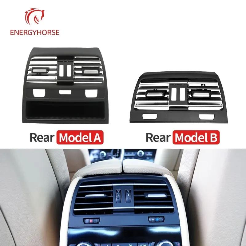 Chrome Front Center Left/Right Air Vent Grille Outlet Cover Middle Rear AC Vent Panel For BMW 7 Series F01 F02 730 735 745 750