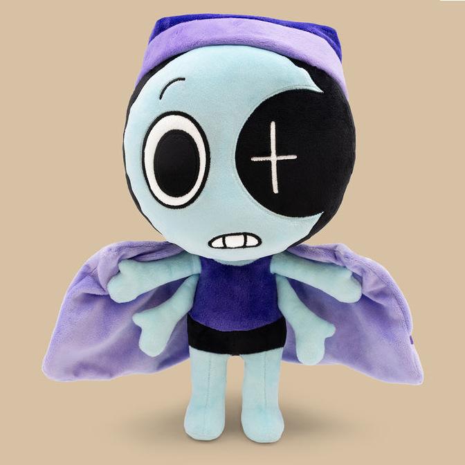 Plush Toy with Magnetic Closure, Cartoon Character, Blue Stars, 35 Cm