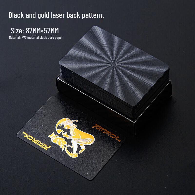 Brangdy Waterproof PVC Plastic Poker Cards - Night Edition