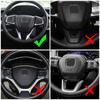For Honda Civic X 10th GEN 2016 2017 2018 2019 2020 2025 Steering Wheel Panel Sticker Cover Trim Car Interior Accessories