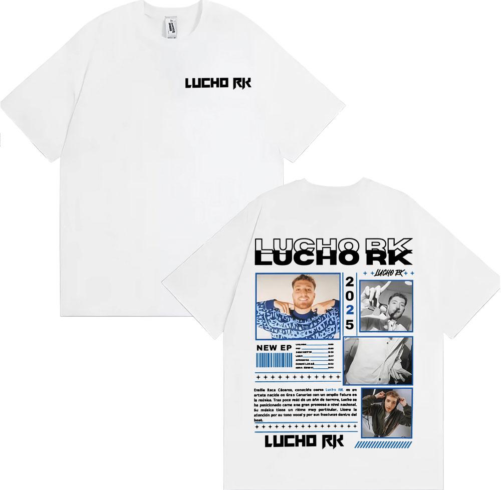 Rapper Lucho Rk Album Tour 2025 Graphic T Shirts Unisex Women Vintage Gothic Short Sleeve Tshirt Fashion Casual Oversized T Shirt