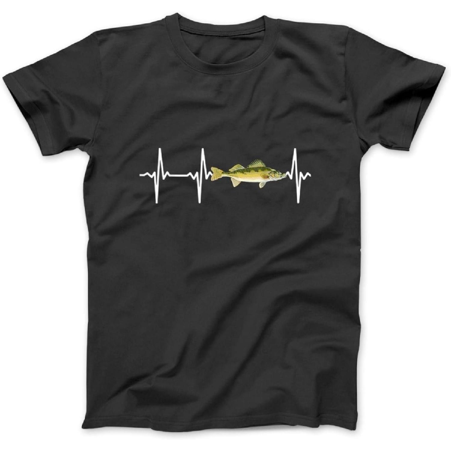 

Walleye Heartbeat for Freshwater Fish Fishing Lovers T-Shirt OCT Womens, Mens Longsleeve Hoodie Sweatshirt Black XXXXXL різнокольоровий