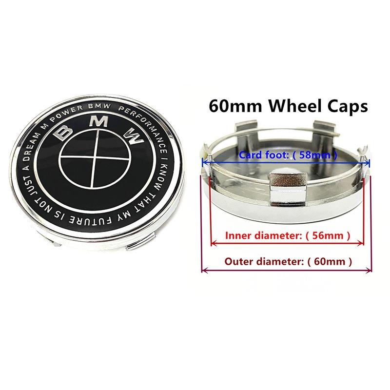DECW8 1/4/7Pcs Car Hood Rear Emblem Steering Wheel Stickers Rims Cap Badge For BMW G01 G20 X3 X5 F30 E36 F20 E46 X6 M4 E60 E93 E87