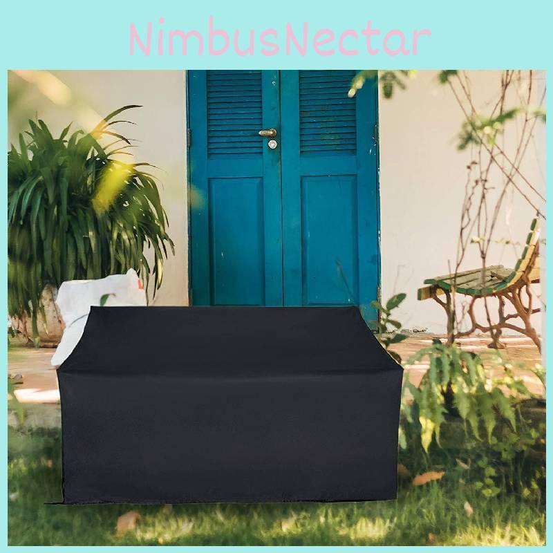 Garden Bench Outdoor Cover Waterproof Bench Protection Drawstring Polyester Seat