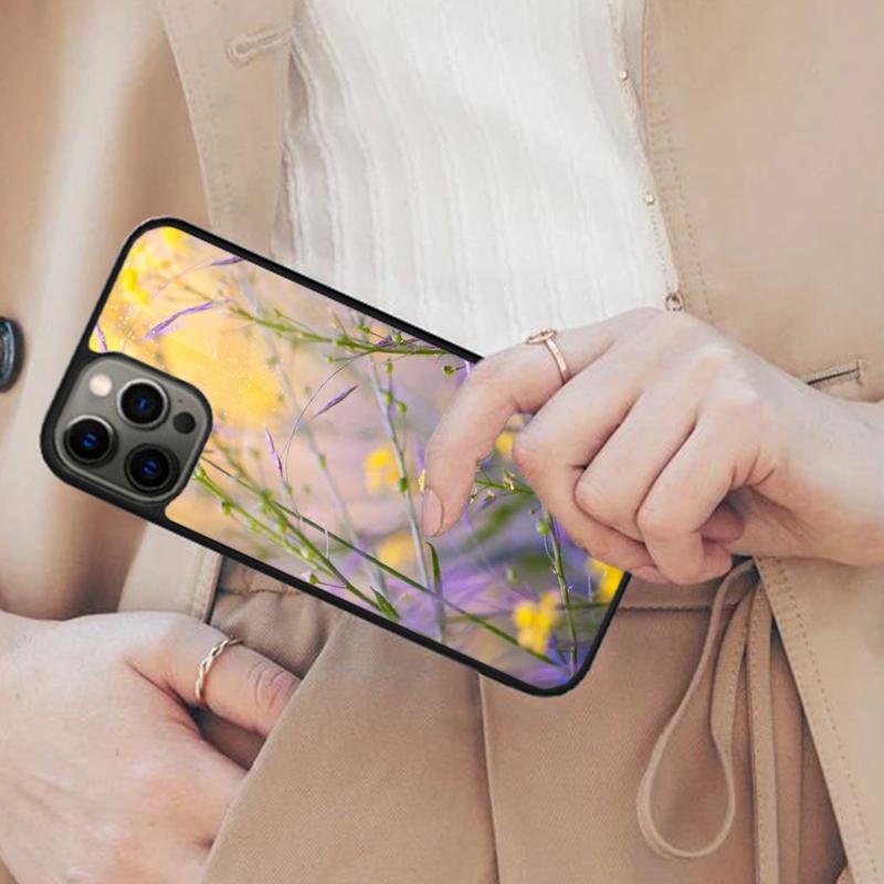 Meadow Flowers Sunset Field Magnetic Phone Case For APPLE iPhone 17 Air 16 14 13 12 Pro Max 15 Plus Wireless With MagSafe Cover