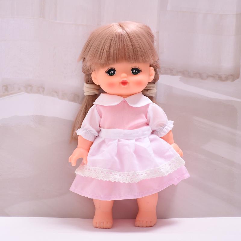 25cm Milu Tang Dynasty Doll Clothes Set: Includes Dress and Bib For 25cm Milu Dolls