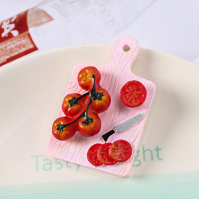 Creative Resin Tomato Baguette Simulation Accessory