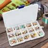 30pcs Metal Spoon Spinner Fishing Lure with Treble Hook Spoonbait Crankbaits Artificial Bait for Bass Trout Perch Pike