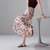 SOFSIL 2026 Summer Elegant Silk A-Line Midi Skirt