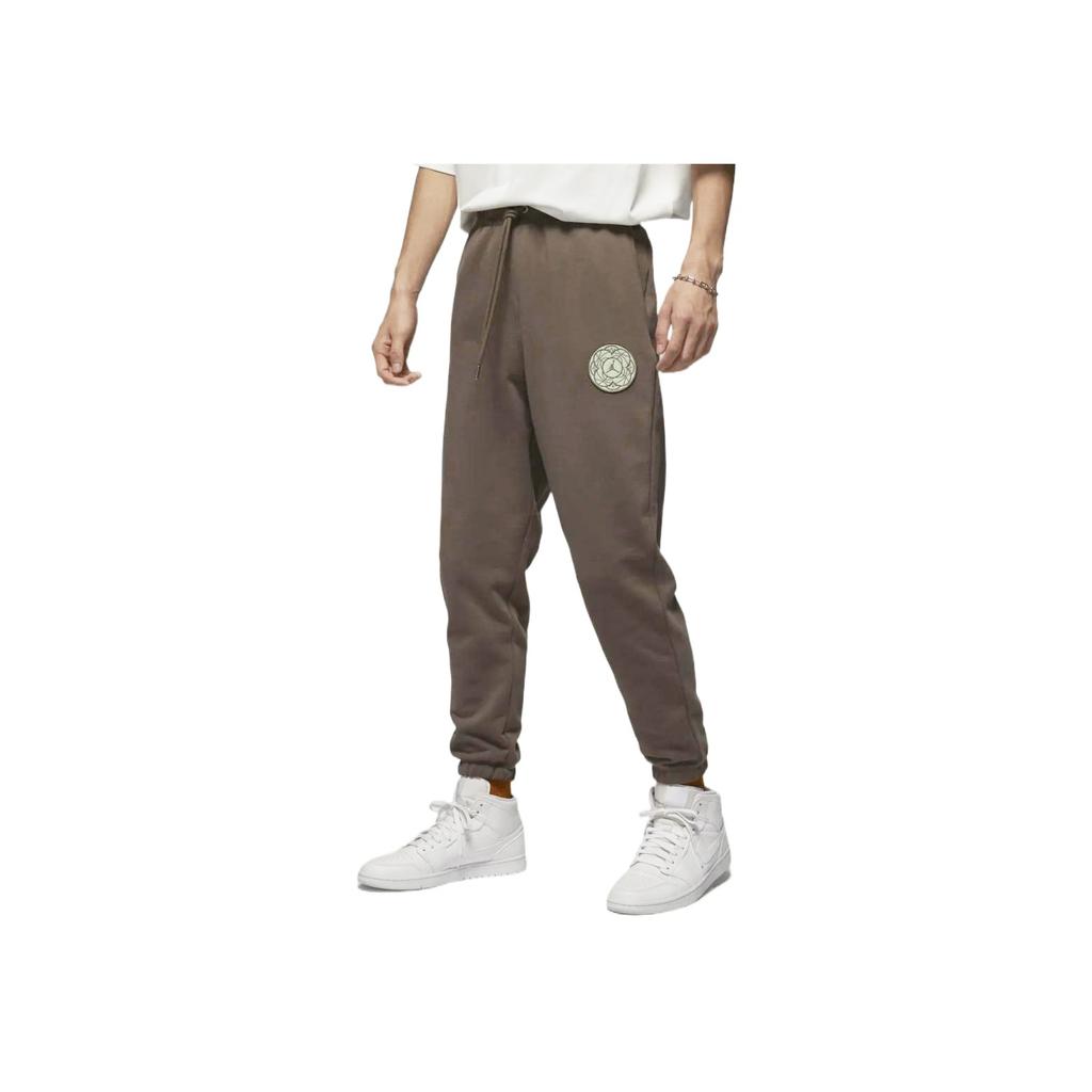 Jordan CNY Series Knit Fleece-Lined Drawstring Joggers Men Bottoms Light-Brown FB1454-274