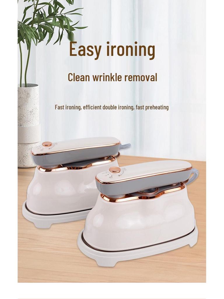 Fer à repasser de voyage portable avec indicateur de température, design pliable