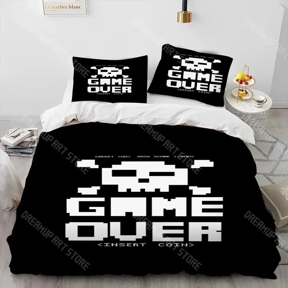 3D Print Gamer Game Controller Comforter Bedding Set,Duvet Cover Bed Set Quilt Cover Pillowcase,King Queen Size Bedding Set