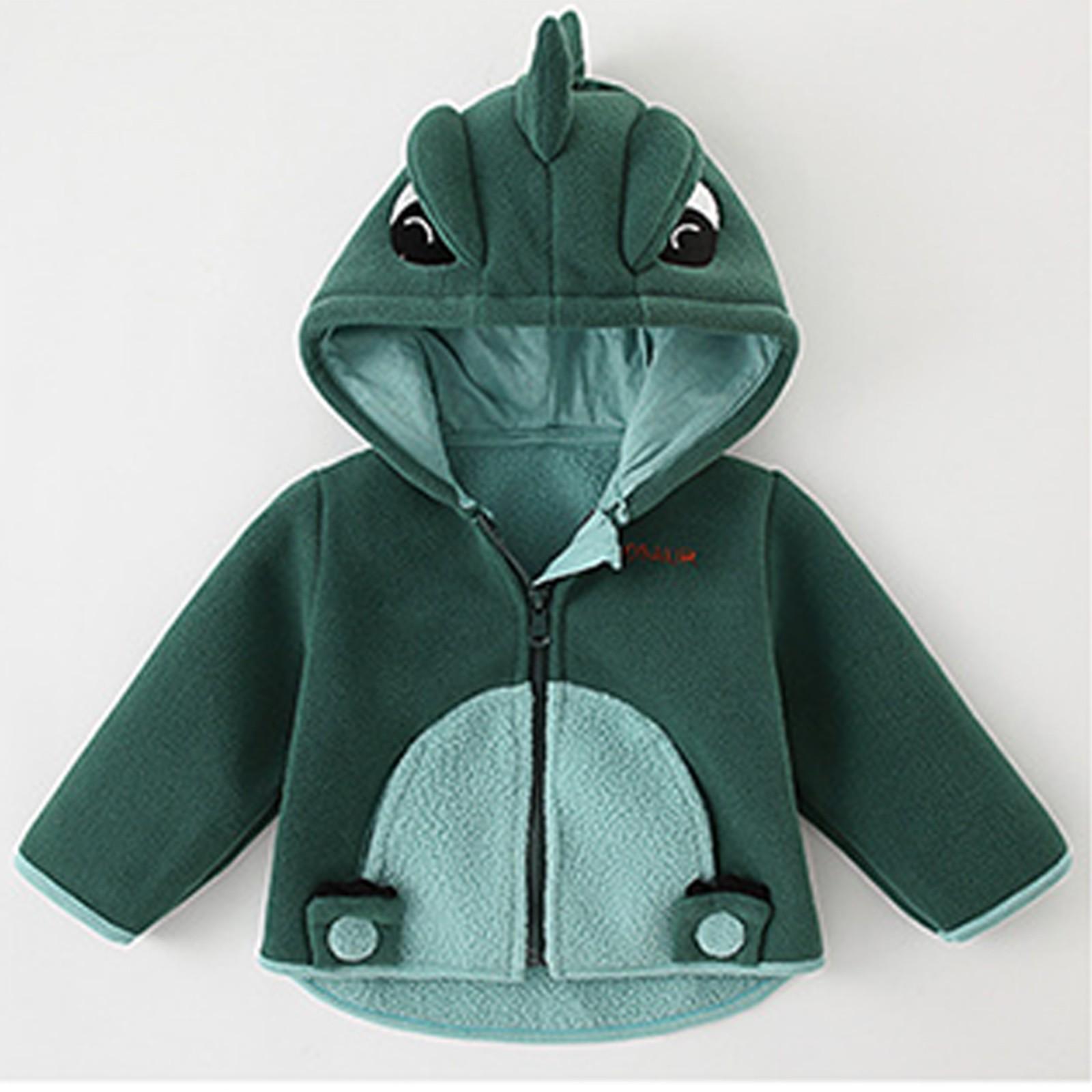 

Утепленная детская куртка с капюшоном и детский пуховик среднего размера 100 зелёный