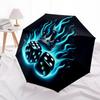 1pc Dice Crown Automatic Folding Umbrella - Compact 8-Rib Design, Durable Plastic & Iron, Lightweight for Outdoor Daily Use264