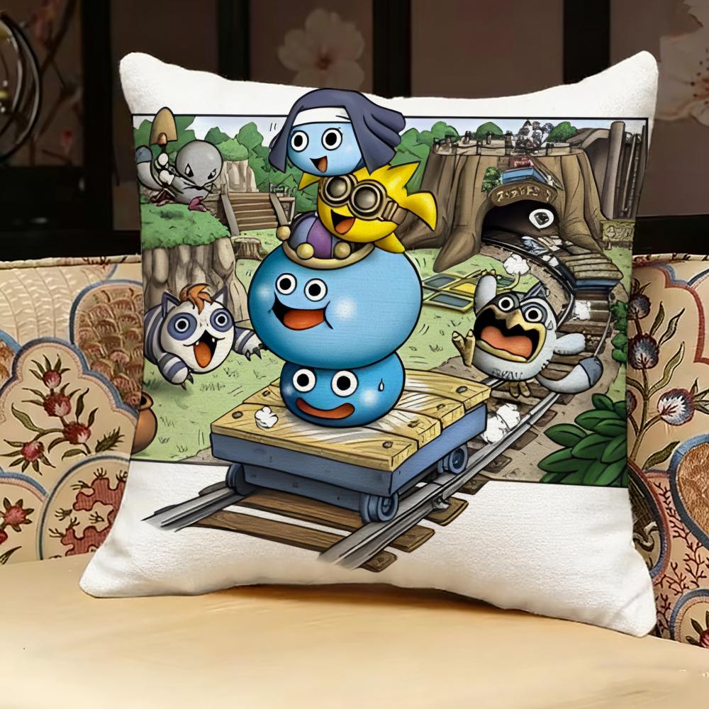 Dragon Quest Heroes Rocket Slime Pillow Case Pillowcase, Double-sided Printed, Sofa Cushion, Bedroom Headboard Pillow