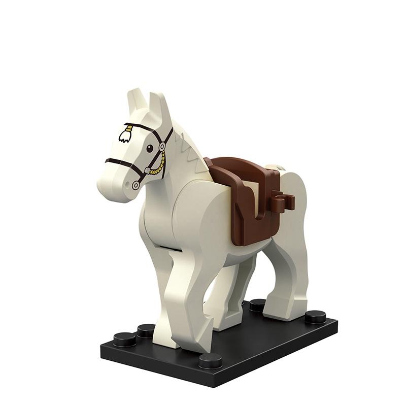 Horse Figure War Minifigures Building Block Model Desktop Decor Children Gift