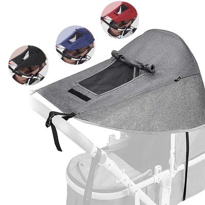 Housse de protection solaire pour poussette Bâche Pare-soleil Auvent Protection solaire Capote Housse de capote pour poussette Chariot Couverture de capote pour landau Protection solaire Housse de pluie Protection UV