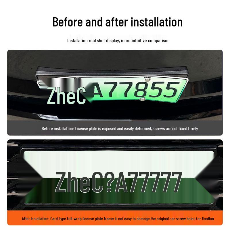 2024-2025 Buick GL8 New Energy Vehicle Vollständig geschlossener Grüner Kennzeichenhalter