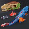 Mini Dinosaur Hauler Track Toy Transport Morphed Track Ejection Model Car Gift for Kid Boy