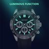 Megir Men's Analogue Business Work Calendar Luminous Quartz Wrist Watch with Silicone Band for Collection MN8104G