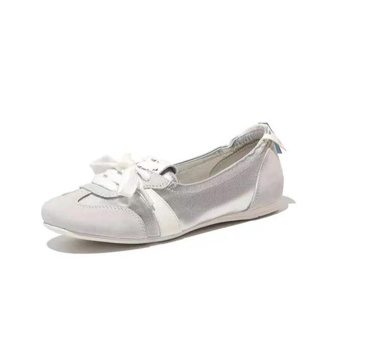 [Armano] 2025 Summer Shallow Mouth Flat-bottomed Ballet Style One Pedal Simple and Versatile Mary Jane Dexun Single Shoes