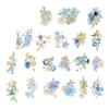 Flower Stickers for Scrapbooking Vintage Self Adhesive Waterproof Scrapbook Floral Decoration Stickers