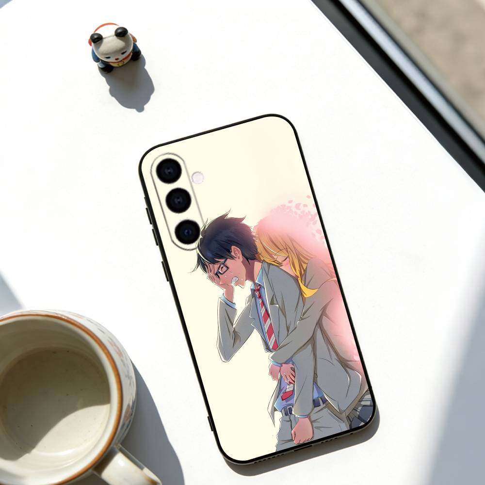 

Your Lie in April Phone Case For Samsung Galaxy A73,A72,A71,A70,A53,A52,A51,Others Soft Black Cover Samsung a31