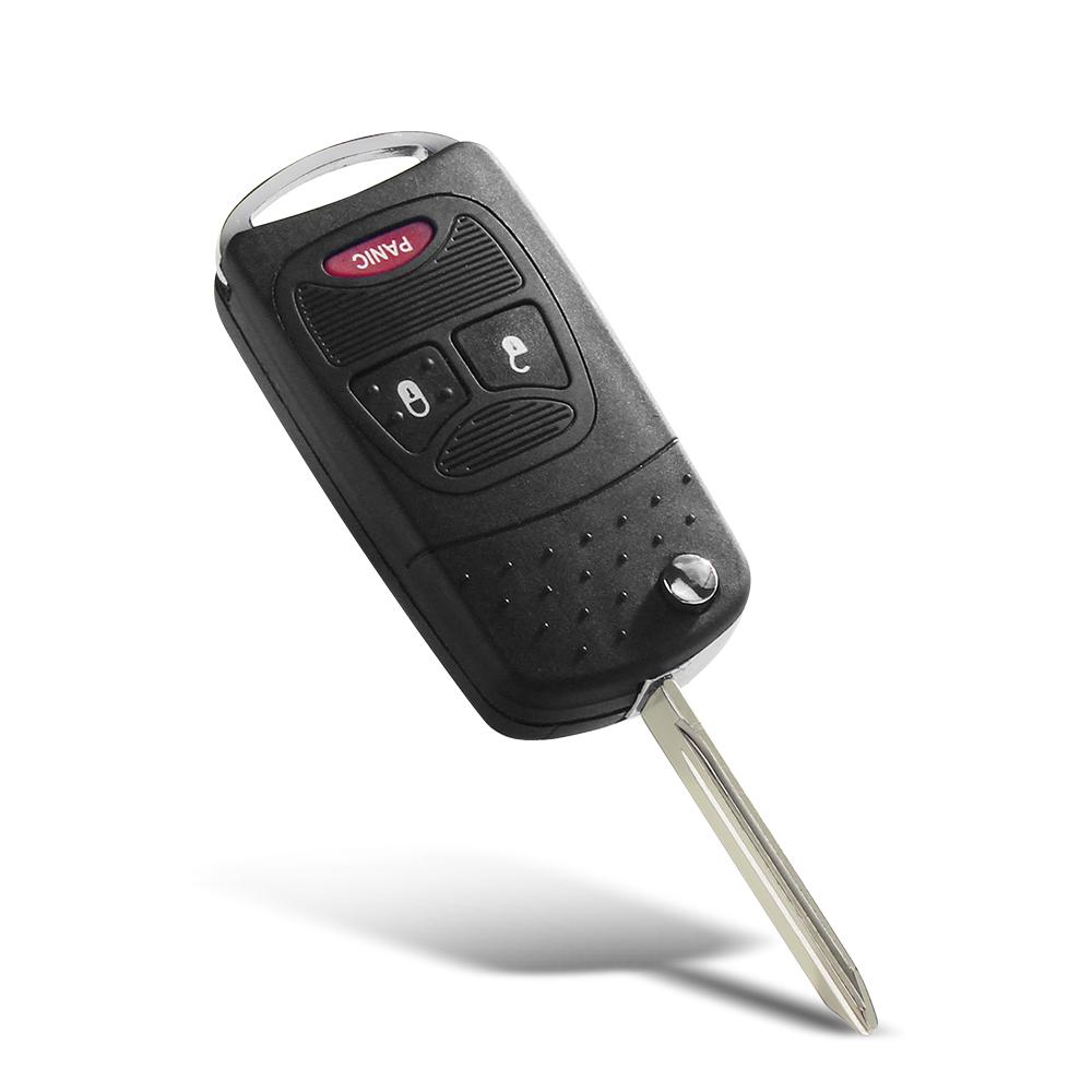 2/3/4 Knops Afstandsbediening Flip Klap Sleutel Behuizing Case Voor Chrysler Sebring Pacifica Dodge Avenger Nitro Jeep Wrangler Liberty