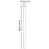 Fence Post Set 12 pcs Green 100 cm Powder Coated Steel