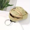 Metal Key Ring Zipper Coin Pouch Nylon Keychain Pouch New Mini Storage Bag  Key Organizer