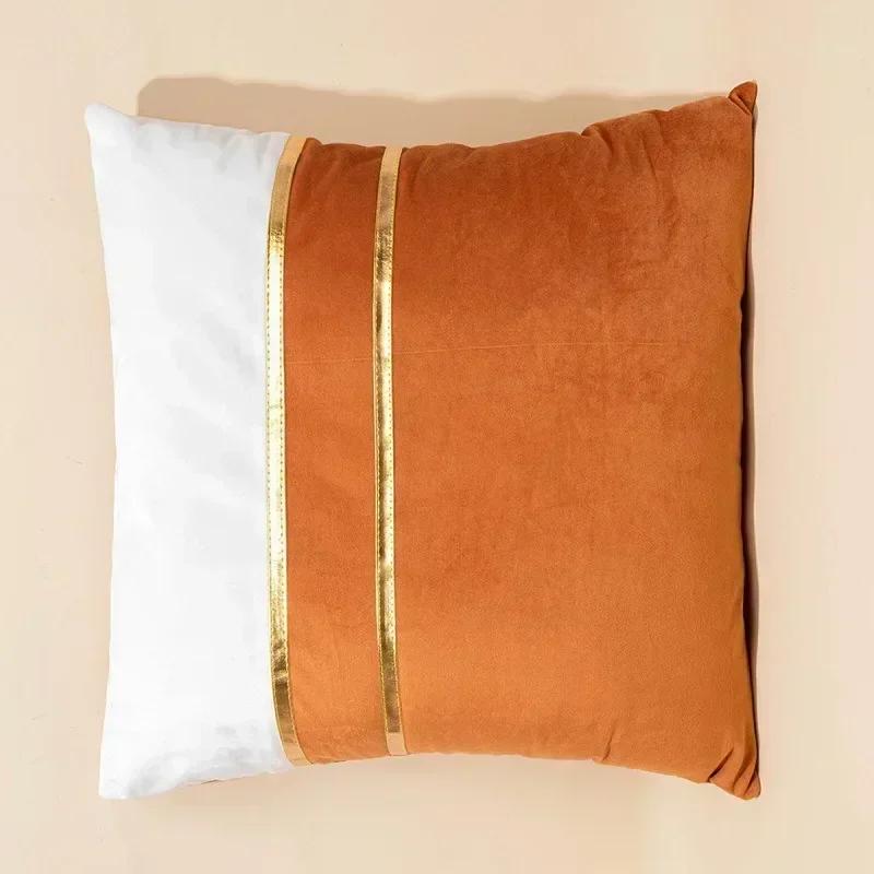 Fodera per Cuscino in Velluto Lusso Nordico 45x45cm Decorazione Casa Federa Cuscino Patchwork Copricuscino per Divano Cuscino in Velluto