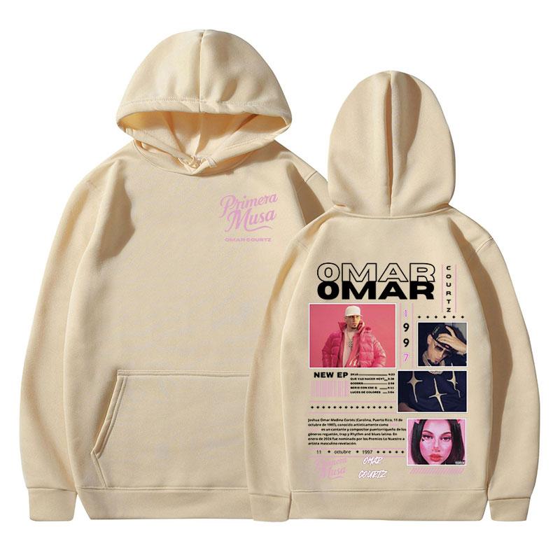 Omar Courtz Primera Musa Album Tour Merch Hoodies Men's Women Fashion Hooded Sweatshirts Hip Hop Oversized Pullovers Streetwear