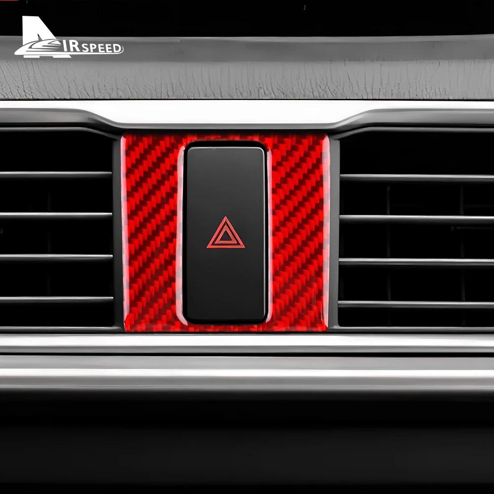 Real Carbon Fiber For Mazda 3 Axela 2014 2015 2016 2017 2018 LHD RHD Car Warning Light Frame Panel Inteior Accessories Sticker