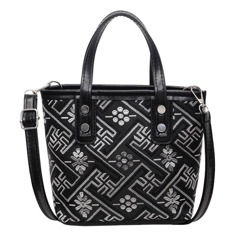 

Autumn portable small bag women s bucket bag new sweet texture commuter shoulder messenger bag чёрный