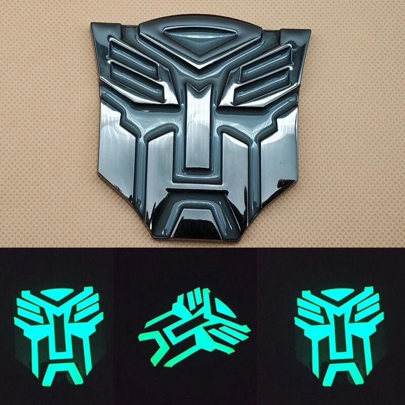 3D Metal Black Transformers Autobots Car Emblem Racing SUV Coupe Badge for Car Truck Suv Motorcycle Etc.