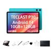 TECLAST P30 Android 14 IPS GMS Criança Sem Fio Facial Fone de Ouvido Cinza Metal Estojo de Instruções Japonês Adaptador AC Não Incluído Tablet, 10GB+128GB+1TB