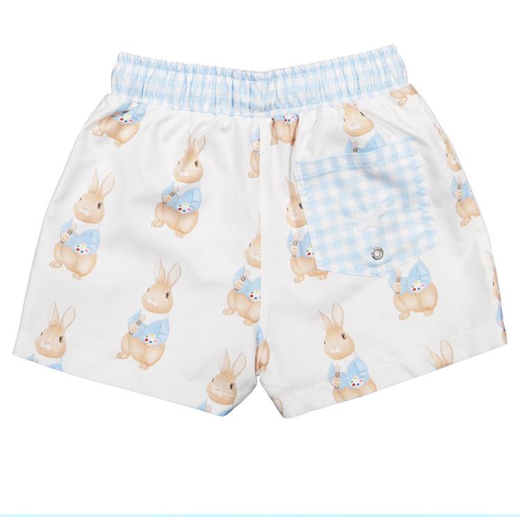 2025 Rabbit Beach One-Piece Swimsuit for Kids: Summer Swimwear for Boys & Girls