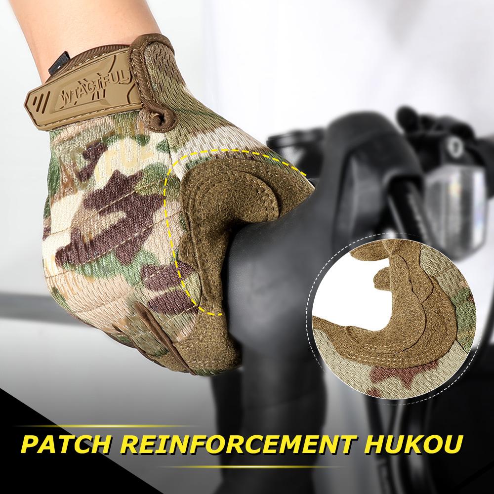 Mănuși tactice cu ecran tactil Camuflaj Paintball Tragere Airsoft Luptă Vânătoare Mănuși cu degetul complet rezistentă la șocuri Bicicleta Bărbați Femei