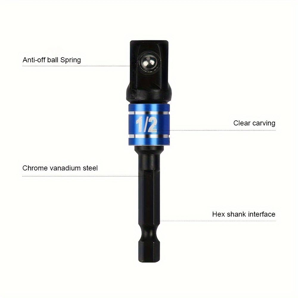 3pcs Hex Wrench Adapter Square Head Extension Drill Socket Electric Drill Tool Accessories Impact Extension Wrench Adapter