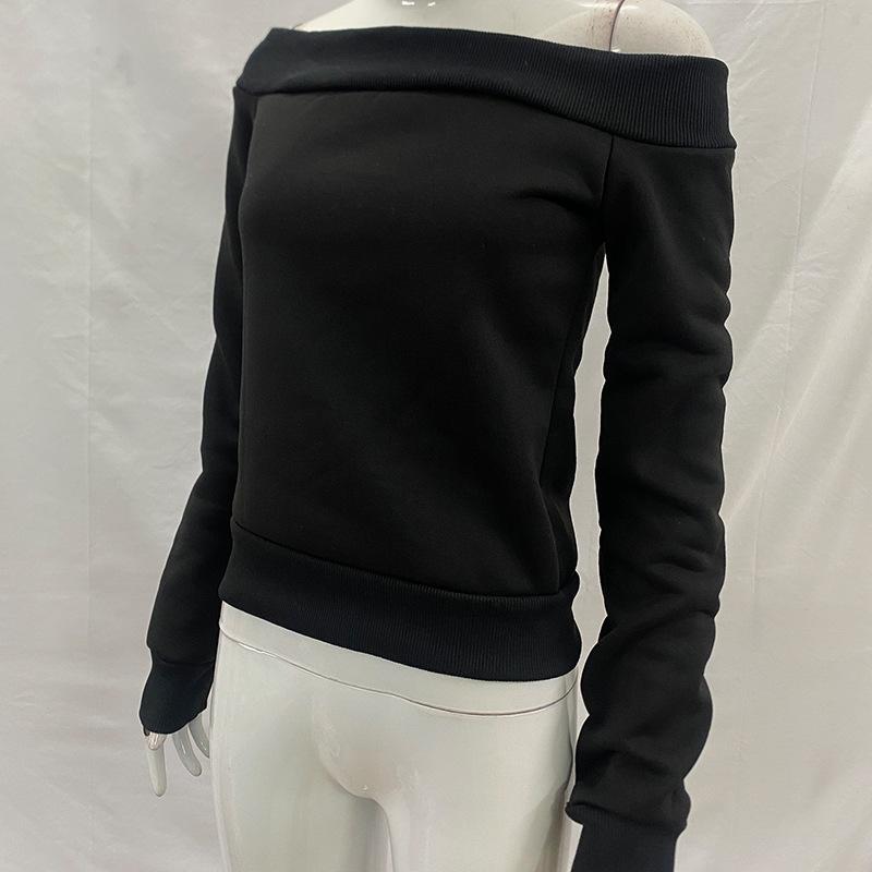 Y2K women's one neck fashionable and simple temperament dark gothic waist cinched top