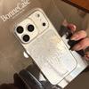 Glitter Bling Firework Pattern Transparent Phone Case for iPhone 17promax 17pro 13 14 15 16 Pro Max Shockproof Claer Cover Funda