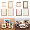 6/7/8 Inch Black Walnut Photo Frame Simple Display Photo Frame New Mortise Tenon Photo Frame