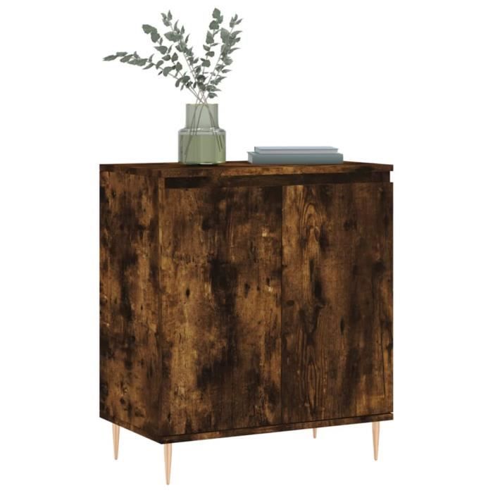 VidaXL Buffet Chêne fumé 60x35x70 cm Bois d'ingénierie 827153